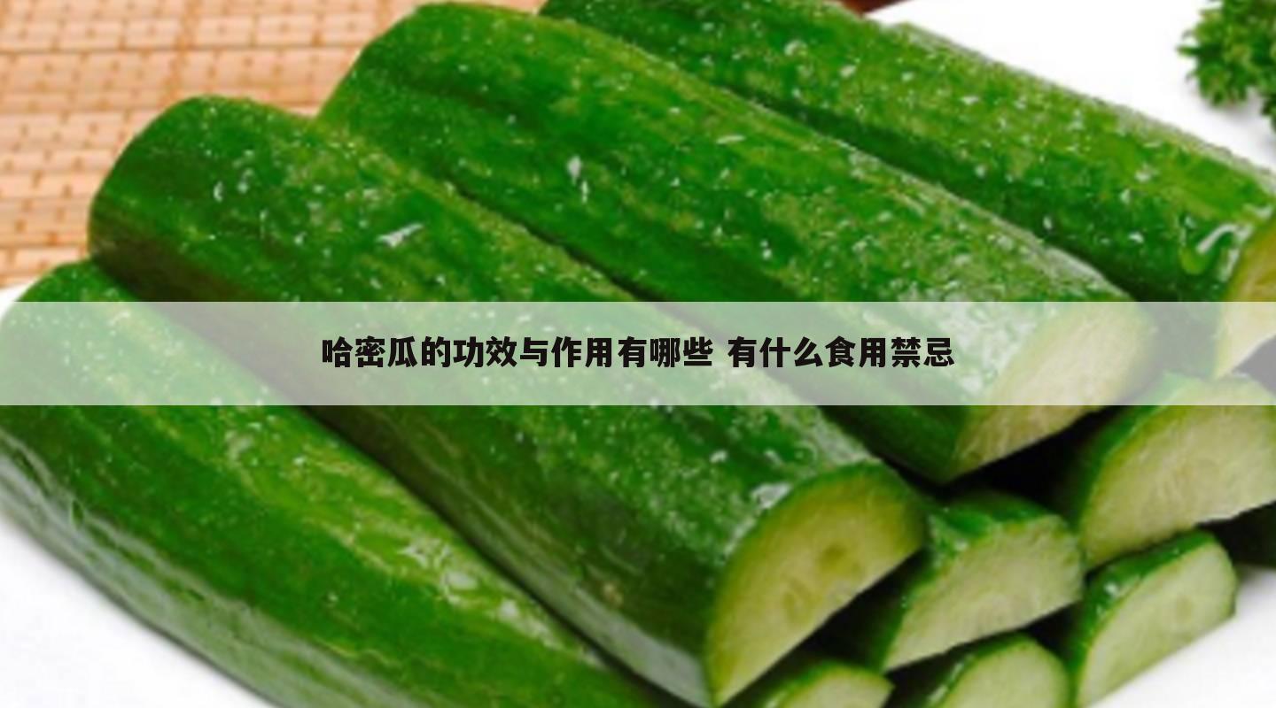 哈密瓜的功效与作用有哪些 有什么食用禁忌