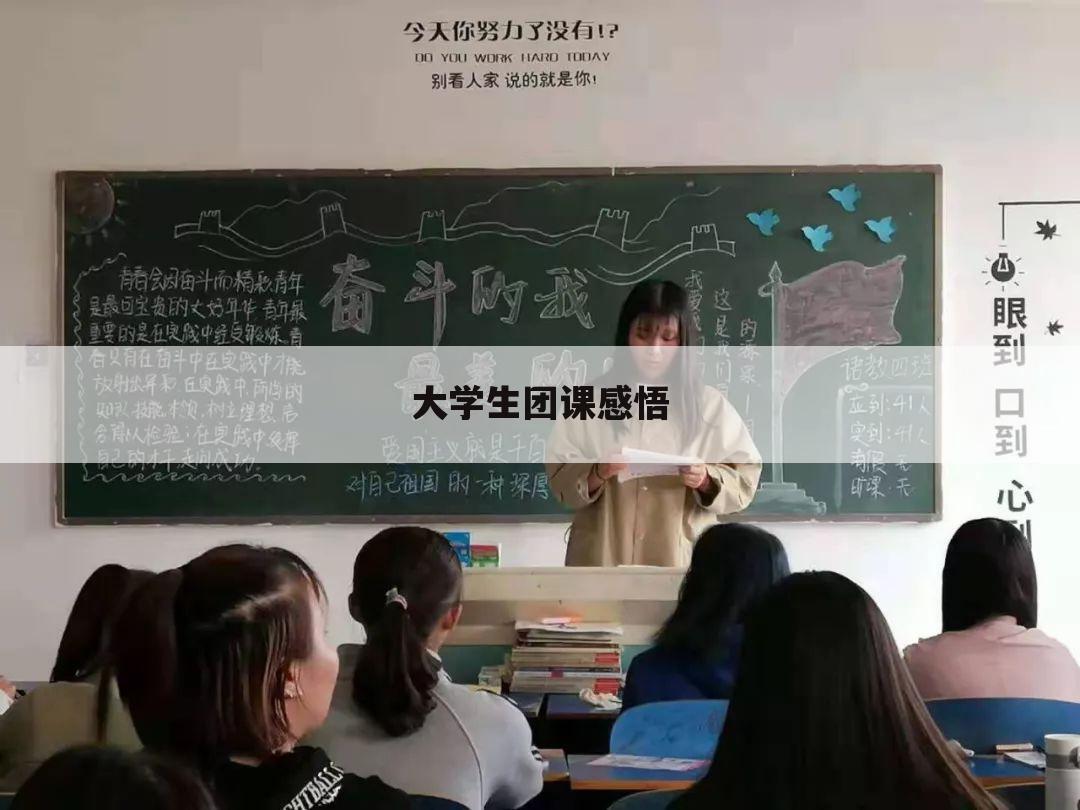 大学生团课感悟