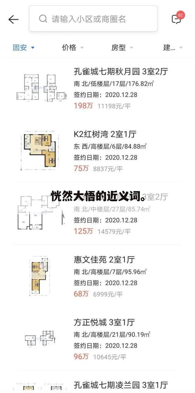 恍然大悟的近义词。