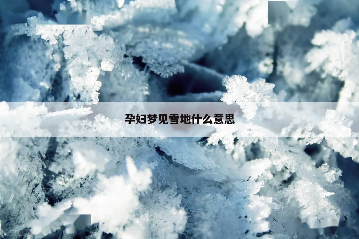 孕妇梦见雪地什么意思