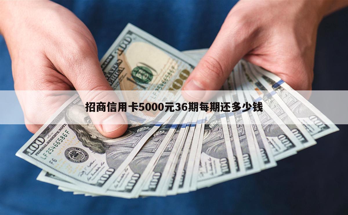 招商信用卡5000元36期每期还多少钱